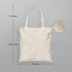 Ecotribe Plain Cotton Canvas Tote Bag – Heavy-Duty, Reusable, Eco-Friendly, Sustainable Shopping and Grocery bag – Perfect for DIY, Painting & Everyday Use - Multi-Purpose Bag (PACK OF 1)