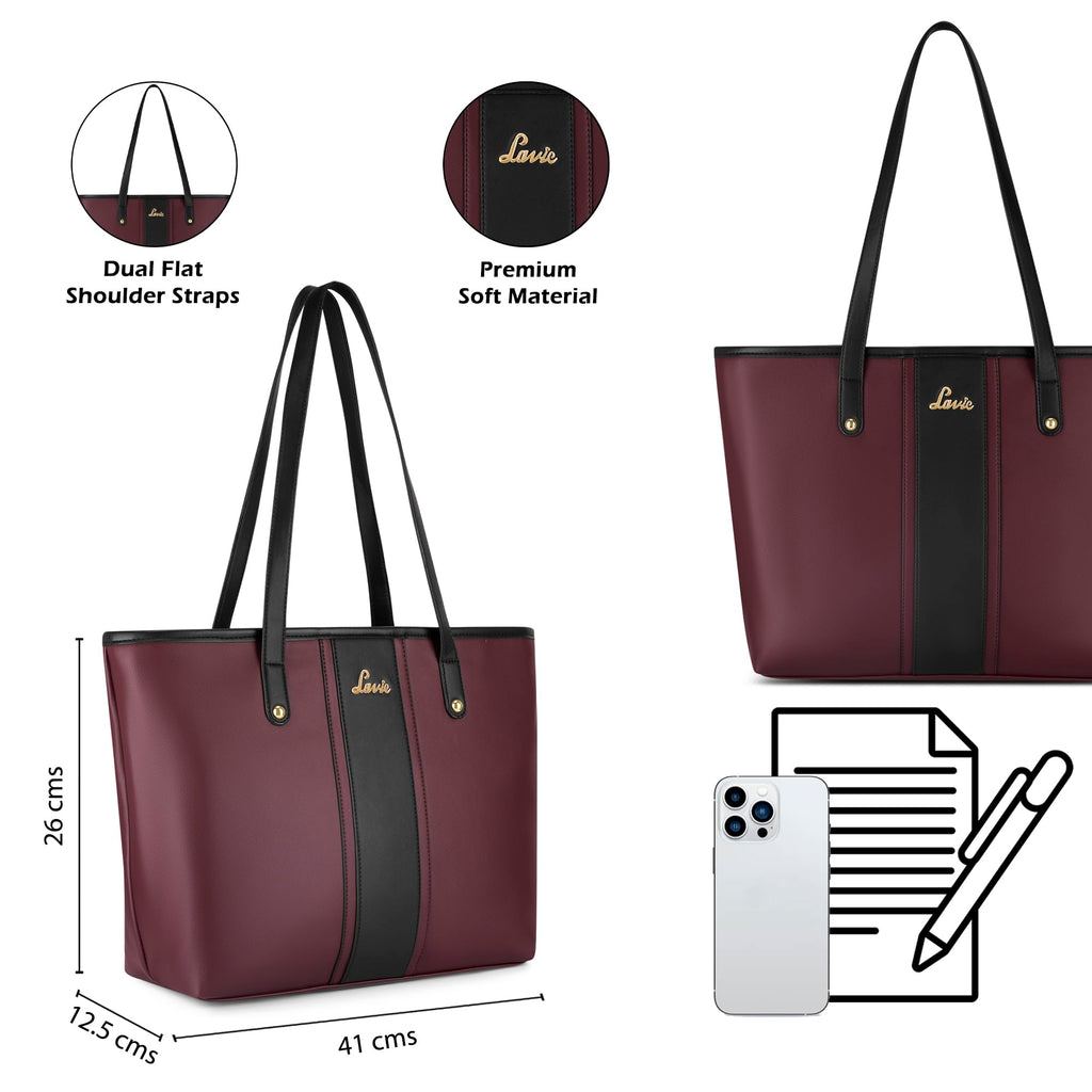 Lavie Women's Calyx Colourblock Tote Handbag | Tote Bag for Work | Ladies Purse | Stylish Shoulder Bag | Gift for Women