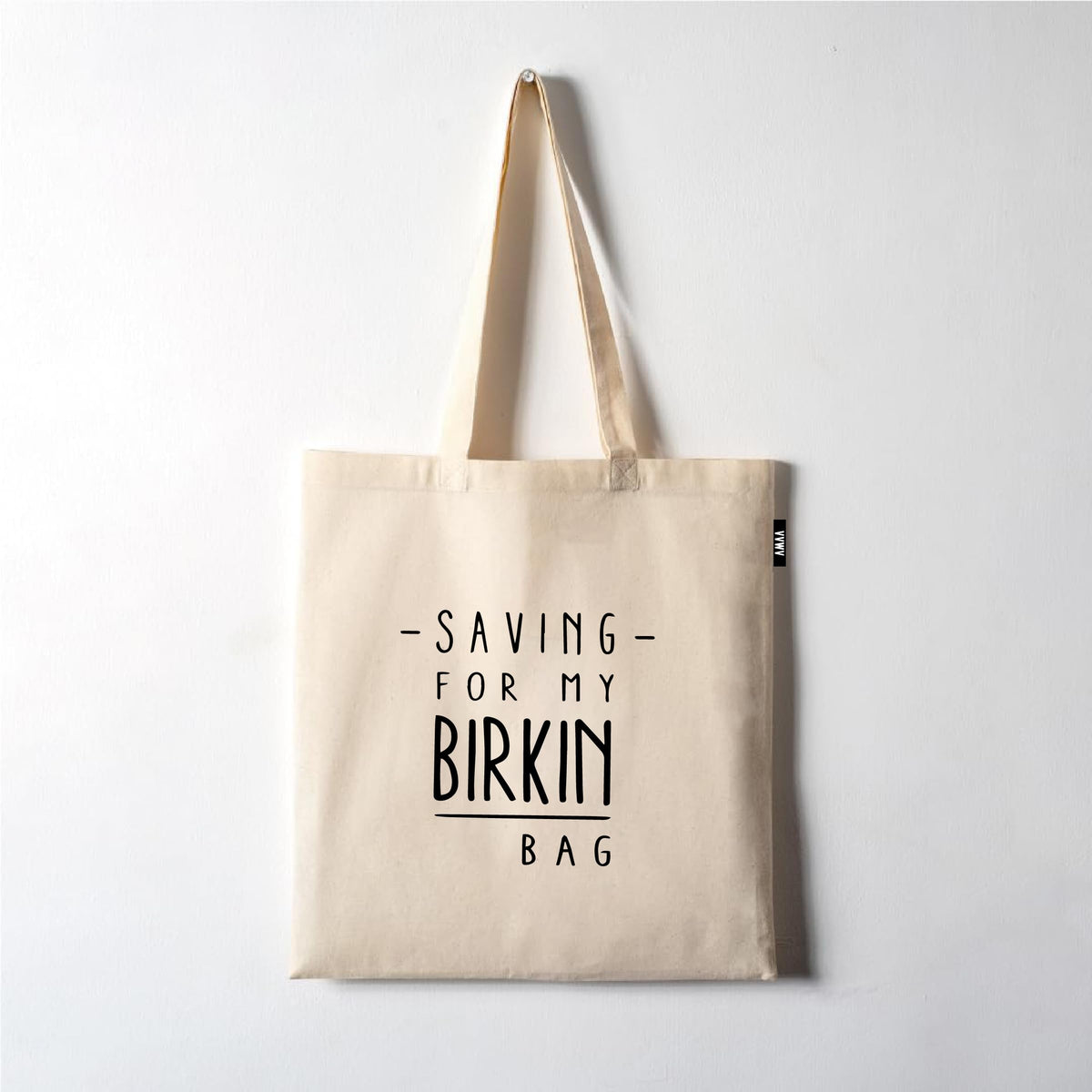 VVWV Quotes Printed Tote Bag | 100% Organic Cotton Shopping Grocery Tote Bag Women Office College Grocery,Vegetable Bags Market, Canvas Bag 15kgs Capacity (13 x 15.7 Inch)