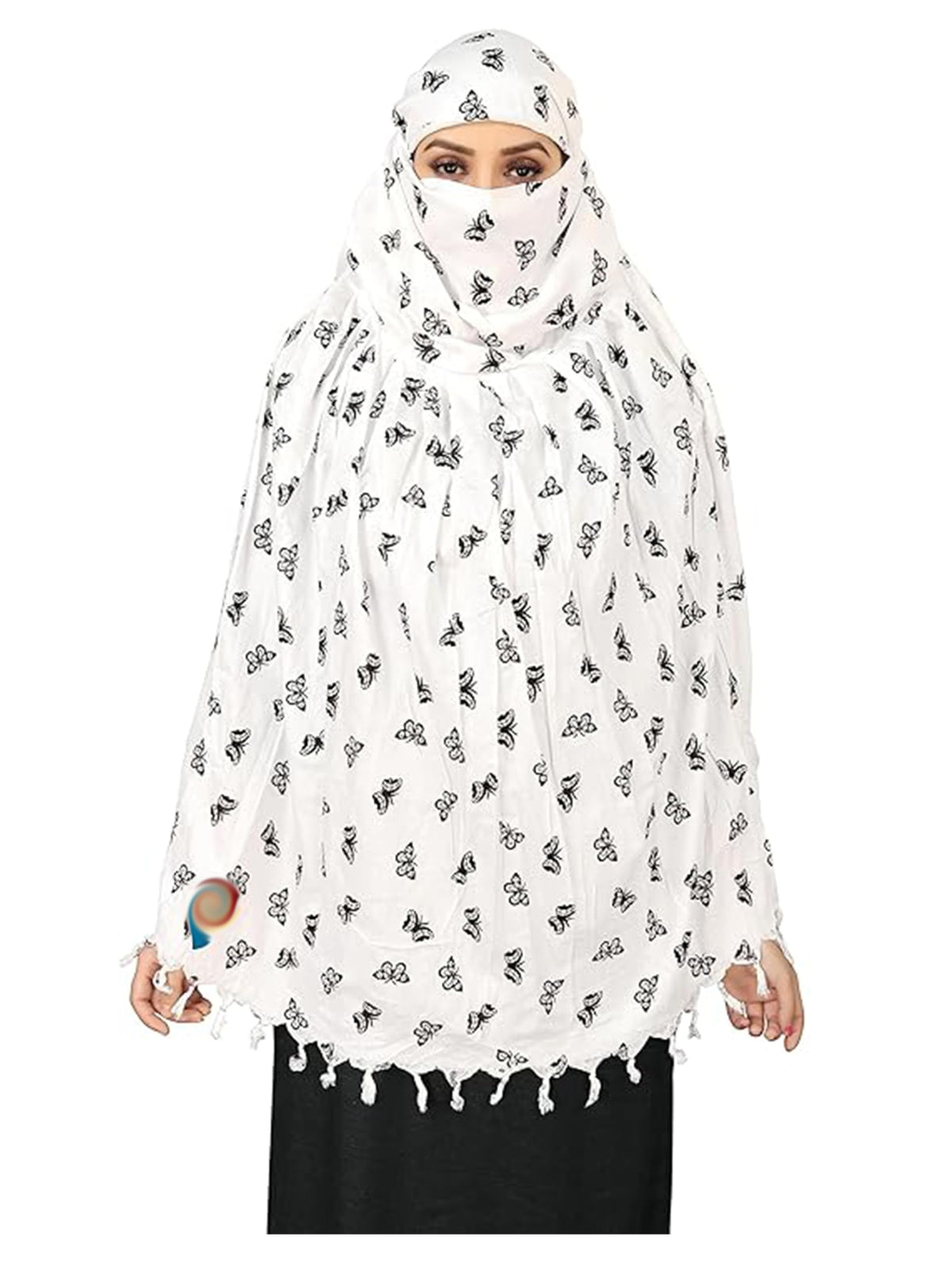 VASTTRAM Women's Pure Cotton Long Scarves Scarf Cum Mask usable for Driver Anti Pollution Full Face Cover With UV Sun Rays Protection