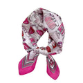 SALTY Wine & Dine Pink Printed Scarf for Women | Head Scarf for Women Soft, Lightweight | Hair Scarf | Latest Scarves for Girls | Spring, Summer & Fall Fashion Accessory