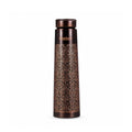 Artarium Antique Floral Design Glossy Finish 1 Litre Ayurveda Inspired Copper Water Bottle Leak Proof Bottle For Office Home Boosts Immunity Supports Digestive Liver Health (Antique Etching Bottle)