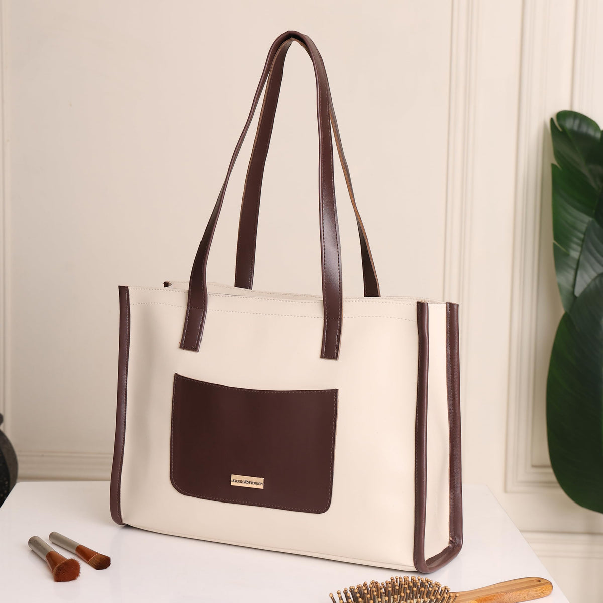 ROSS BROWN Women's Elegant Tote Bag | Fits up to 12-inch Laptop | Ladies Purse | Handbags for women