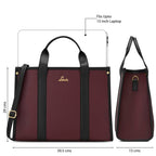 Lavie Women's Luxa Colourblock Pro 15 Inch Laptop Tote Handbag | Tote Bag for Work | Ladies Purse | Stylish Shoulder Bag | Gift for Women