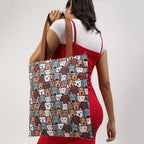 Fastrack Printed College Tote Bag for Women, Girls and Ladies | Fits Upto 14 Laptop | Totes for College, Work or Office and Daily Use