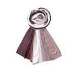 FAHABO Scarf Woman Premium Self-Woven Jersey Scarves | Hijab Scarf | Headscarf | Neck Scarf | Stoles | Wraps (Shades of Brown)