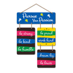 Artvibes Pursue Your passion Decorative Wall Hanging Wooden Art | Quotes Decor Item | Wall Illustrations | Office Decoration | Wall Art Print | Inspirational Quotes | Unique Gift Items (WH_6512N)