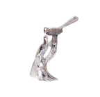 KridayKraft Love Birds Couple Kissing Sitting on Tree,Animal Showpiece for Home Decorative Statue, Gift for Boyfriend,Girlfriend,Wife,Husband,Friends,Happy Home Decoration Idol Showpiece (Silver)