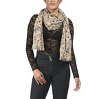 AQVA Printed Cotton Scarf for Women Stylish (Digidot) | Head and Face Cover Scarf for Girls with 100% Cotton | Soft & Lightweight Scarves/Stoles for all Weather (72 x 43 in)