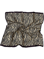 leeza store Women's Baby Pink & Golden Black Polyester Satin Silk Square Digital Printed Scarf ||Dupatta|| Stole|| Beach Wear||Fashion Accesorries || Bandana || Head Scarf || Hair Wrap, For Female