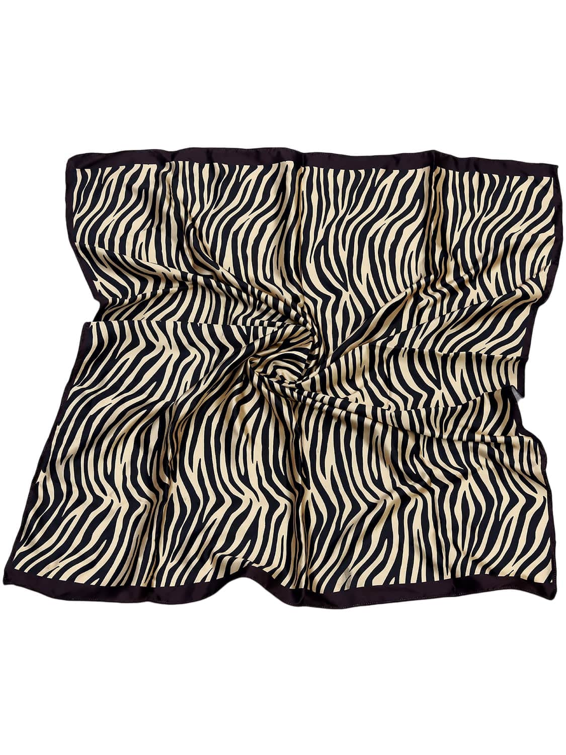leeza store Women's Baby Pink & Golden Black Polyester Satin Silk Square Digital Printed Scarf ||Dupatta|| Stole|| Beach Wear||Fashion Accesorries || Bandana || Head Scarf || Hair Wrap, For Female