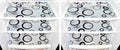FACTCORE Refrigerator Drawer Mat/Fridge Mat Set of 6 Piece (11.5 X 17.5 Inches) (Circle) Kafalo