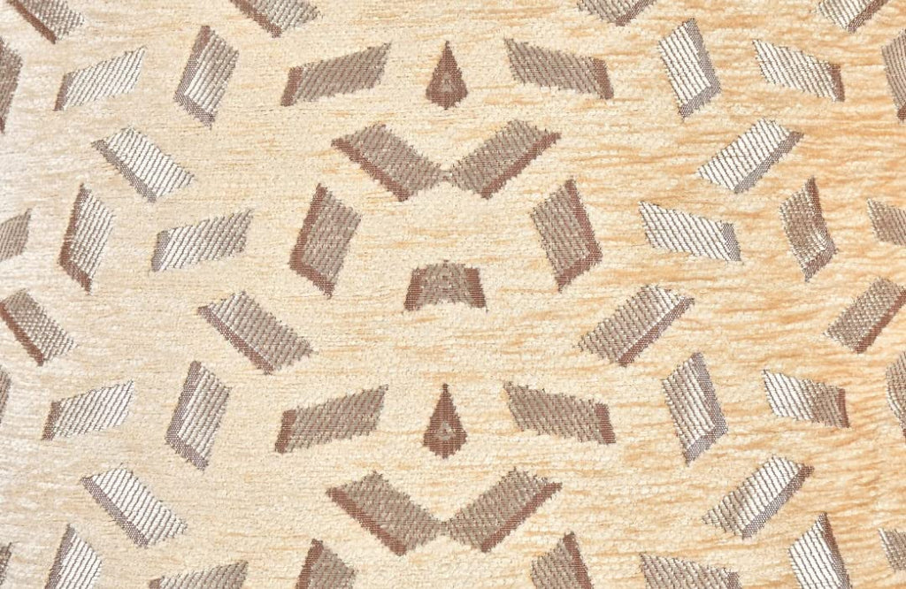 DECOMIZER Jacquard Geomteric Cushion Covers 24 Inch X 24 Inch Set Of 3 Ethnic Motifs 240 TC Cushion Covers,Design- Bricks,Color- Beige