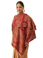 Pashmoda Women Darbari Kaani Wool Blend Kashmiri Shawl (Size: 40x80in, 101x203cm) RSS41