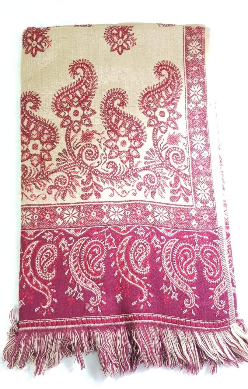 BP Handloom Blissbury Women's Acrylic Reversible Shawl (Multicolour)
