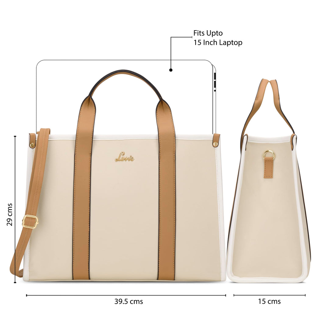 Lavie Women's Luxa Colourblock Pro 15 Inch Laptop Tote Handbag | Tote Bag for Work | Ladies Purse | Stylish Shoulder Bag | Gift for Women