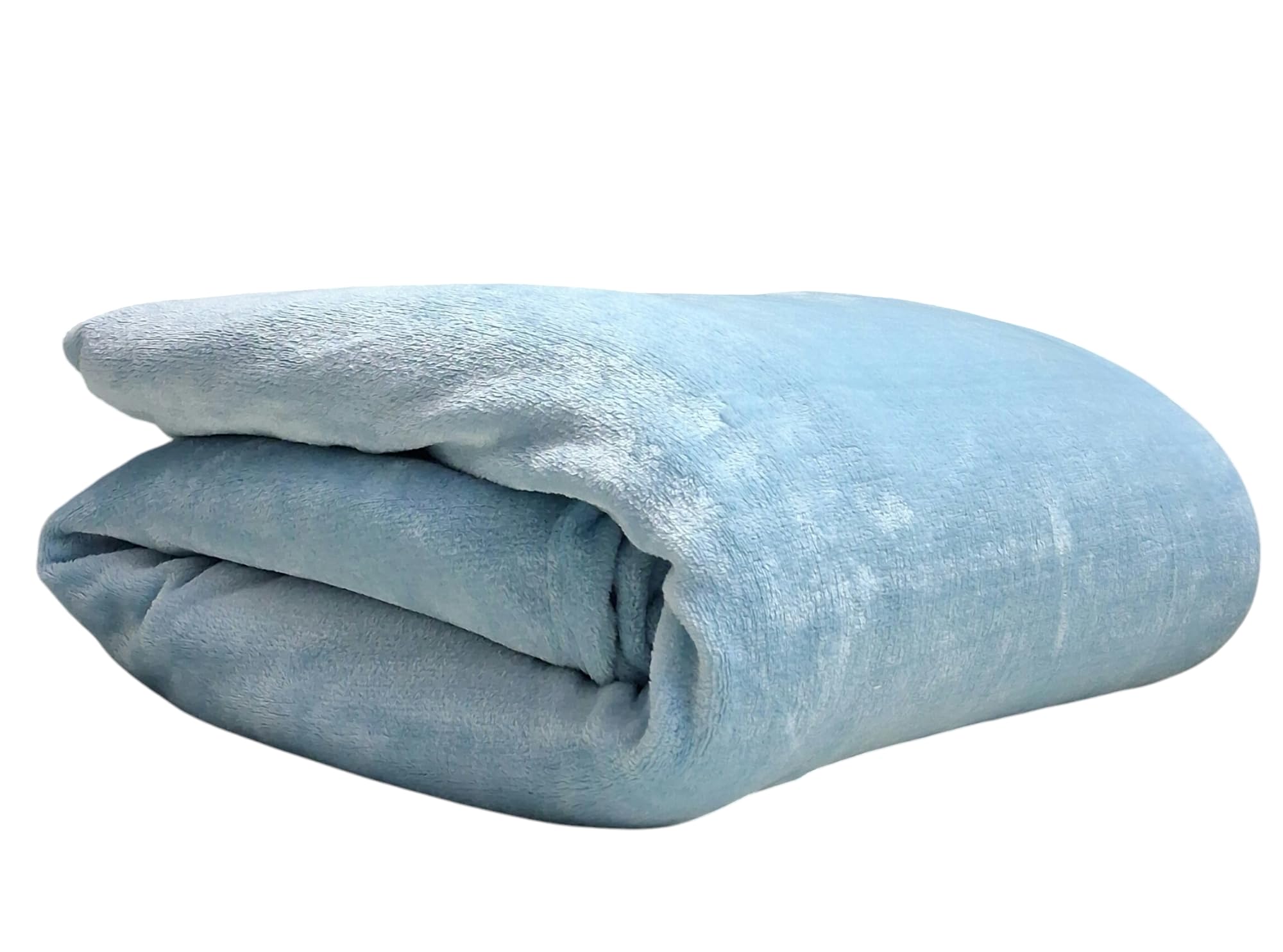 CHANDRAVATI Premium Plush Solid Summer Single Bed Dohar/Ac Blanket | 200 GSM Reversible Lightweight Cozy Soft for Single Bed, Sofa, Couch, Travel & Camping || (Sky Blue, Single) Kafalo