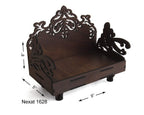 VJ Sons Art and Craft Wooden Temple Beautiful Plywood Mandir Pooja Room Home Decor Office OR Home Temple (Black)