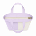 Lify Canvas Mini Tote Bag for Women | Small Handbag Purse with Zipper & Inner Pocket | Lightweight Cotton Canvas Craft Bag for Daily Use, Travel, Shopping & Gifting (1 Piece) (Pastel Purple)