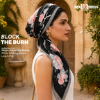 Pick Ur Needs Summer Silk Floral Printed Scarf for Womens & Girls Elegant Neck, Head & Shoulder Wrap Soft Lightweight Fashion Stole