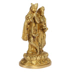 ARTVARKO™ Brass Radha Krishna Statue - Radha Krishan Idol Showpiece Figurine for Home Office Temple Pooja Decor Gift 7 Inch