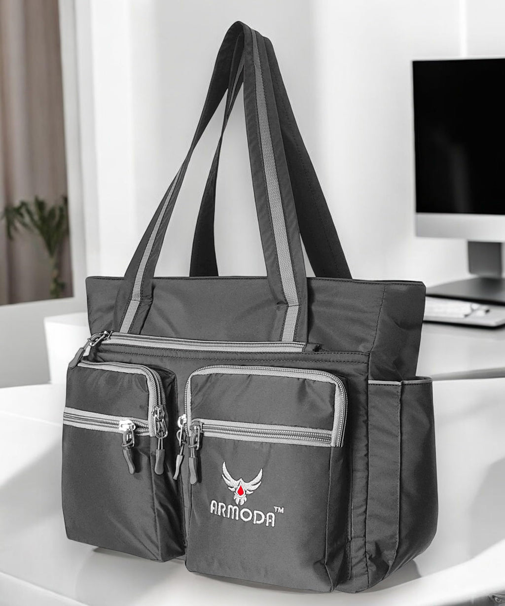 ARMODA Multipurpose Women Shoulder and Tote Bag (Grey)