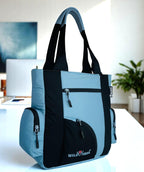 WILD MODA Kat Women Shoulder and Tote Bag (Grey & Black)