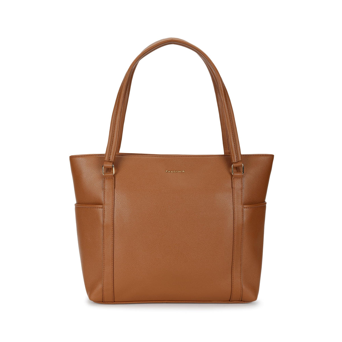 Fastrack JetSet Laptop Tote For Women | Faux Leather Work Tote With Padded Laptop Sleeve | Structured Shape & Zip Closure | Trendy Office Bags For Women