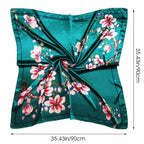 PALAY Satin Scarf for Women Stylish 35in Square Pillow Cover Hair Wrap