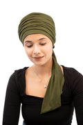 The Headscarves Women's Bamboo Viscose Prana Scarf (HS131_Chive)