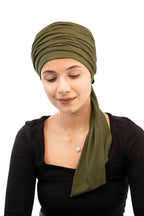 The Headscarves Women's Bamboo Viscose Prana Scarf (HS131_Chive)
