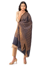 Naureen Women Pashmina Blend Stole with Zari, Warm and Soft, 28x80 inch