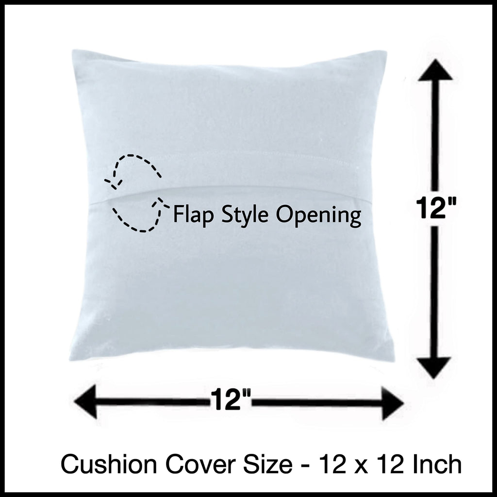 Trance Home Linen Set of 5 Premium Cotton 12x12 inch Cushion Covers for Sofa and Diwan | Small Cushion Covers – (12x12 inch | 30cmx30cm, Paradise Pink) – Set of 5