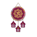 Artvibes OM Mantra Printed Wooden Religious Wall Art For Home Temple | Living Room | Spiritual Decor Items | Sanskrit Shloka Art Item | Wall Sculpture | Signs & Plaques | Gift Items (WH_7205N)