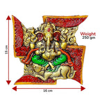 KridayKraft Metal Ganesha ji Statue,Ganpati Wall Hanging Sculpture Lord Ganesh Idol Lucky Feng Shui Wall Decor Your Home, Office,Religious Gift Article Decorative,Showpiece Figurines.