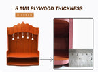 DIVOKAH® Beautiful MDF Wooden Temple/Home Temple/Pooja Mandir WDN Bell