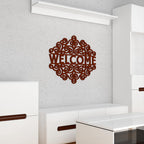 VIBECRAFTS Welcome Text MDF Wooden Wall Hanger for Home Decor|Office|Gift (WHVC1Pcs1_50025)