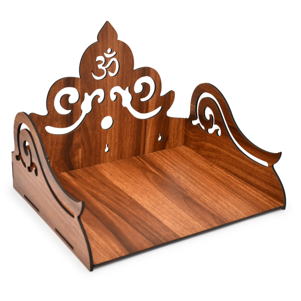 AARGKRAFT Beautiful MDF Wooden Temple/Pooja Mandir for Office and Home
