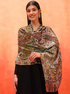 Pashmoda Women Royal Embers Fine Soft Bamboo Fibre Stole (Size 28x80in, 71x203cm) ISST33