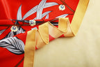 CrossKulture Printed Poly Silken feel Scarf Stole for Women | Stylish, Soft, & Lightweight | Satin Feel Neck, Hair & Head Scarf for Women | Square Silk Stole for Handbag (Colour76)