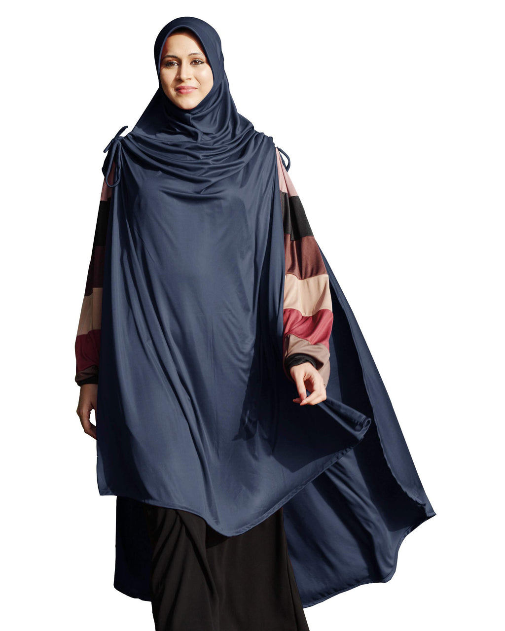 Mehar Hijab's Muslim Modest Women's Stylish Poly Cotton Solid Hijab ULEMA (Grey, X-Large)