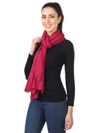 MUFFLY Fine Blended Ultra Soft & Warm Wool Silk Unisex Pashmina Shawl, Stole & Wrap with Hanger