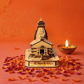 DIGGY ARTS Shri Kedarnath Dham Temple in 3D Model | Miniature Kedarnath Wooden Temple for Home & Office | Pooja Mandir (8 x 6.5 x 4.8 inches)