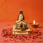 DIGGY ARTS Shri Kedarnath Dham Temple in 3D Model | Miniature Kedarnath Wooden Temple for Home & Office | Pooja Mandir (8 x 6.5 x 4.8 inches)
