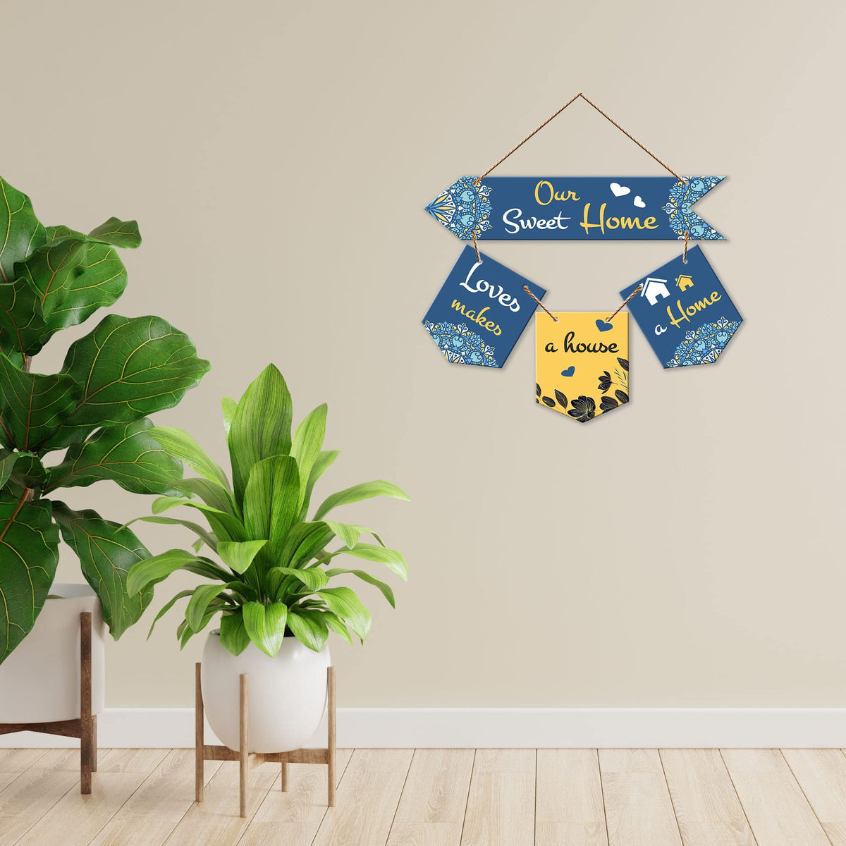 Artvibes Wall Hanging Home Decorative Wall Art for Living room | Bedroom | Gifts | Wall Hanger for Decoration | Modern Decor | Artwork | Wall Sculpture | Signs & PlaquesArt Print (WH_6424NR)