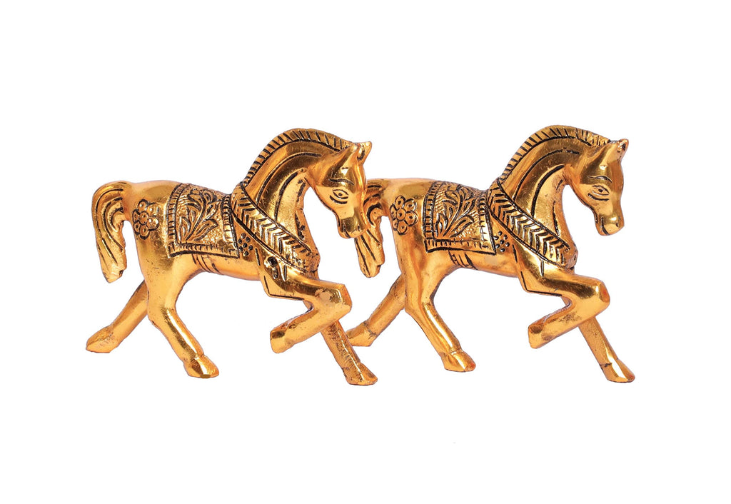 KridayKraft Metal Horse Statue Figurine Animal Showpiece Figurines...
