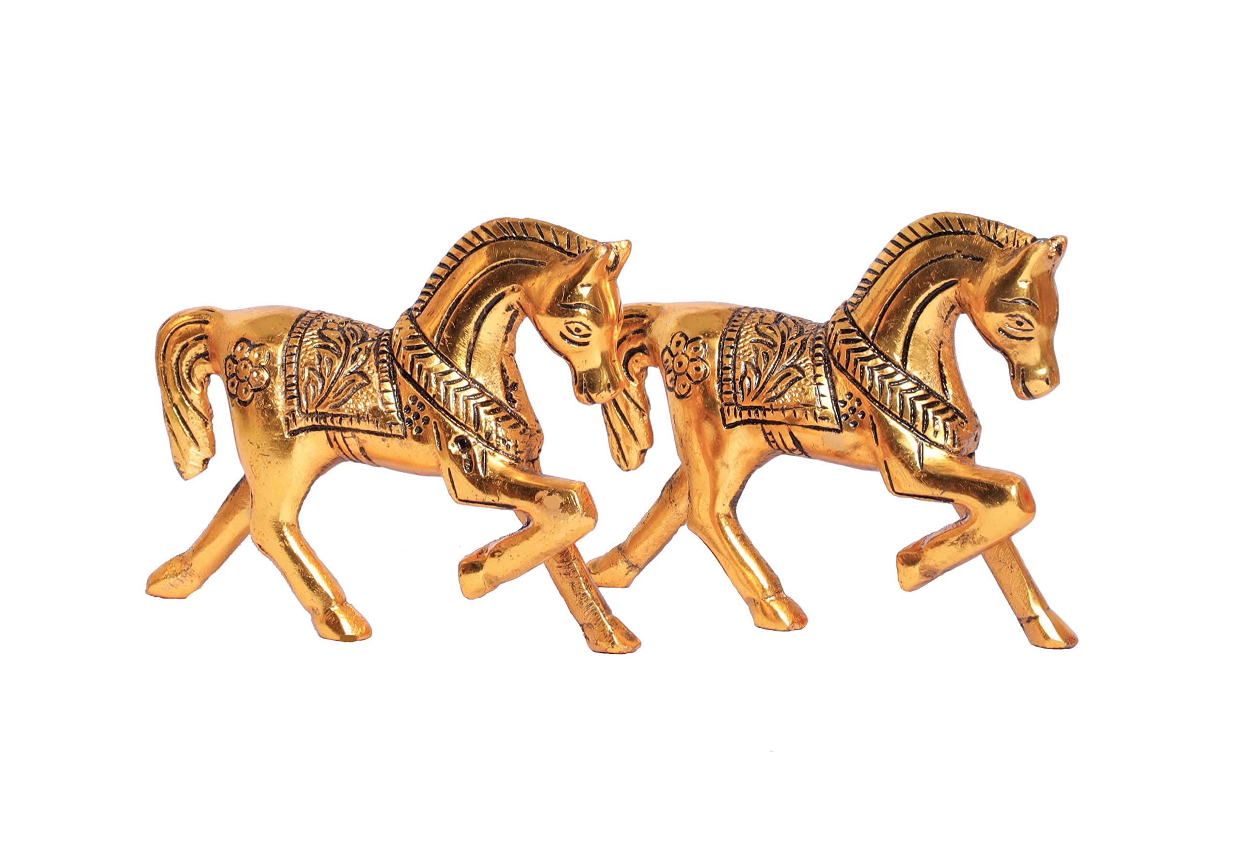 KridayKraft Metal Horse Statue Figurine Animal Showpiece Figurines...