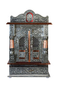 Akshar Furniture Aluminium & Copper Oxidized Home Temple Mandir Size- L-12 B-7