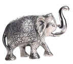 Prince Home Decor & Gifts Metal Elephant- Silver, Medium