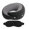 Aakarit Travel Neck/Head Pillow Set with Eye Mask – Plush Animal-Themed Soft Memory Foam Cushion, Adjustable Strap, Perfect for Long Flights, Road Comfort Trips | 1 PC